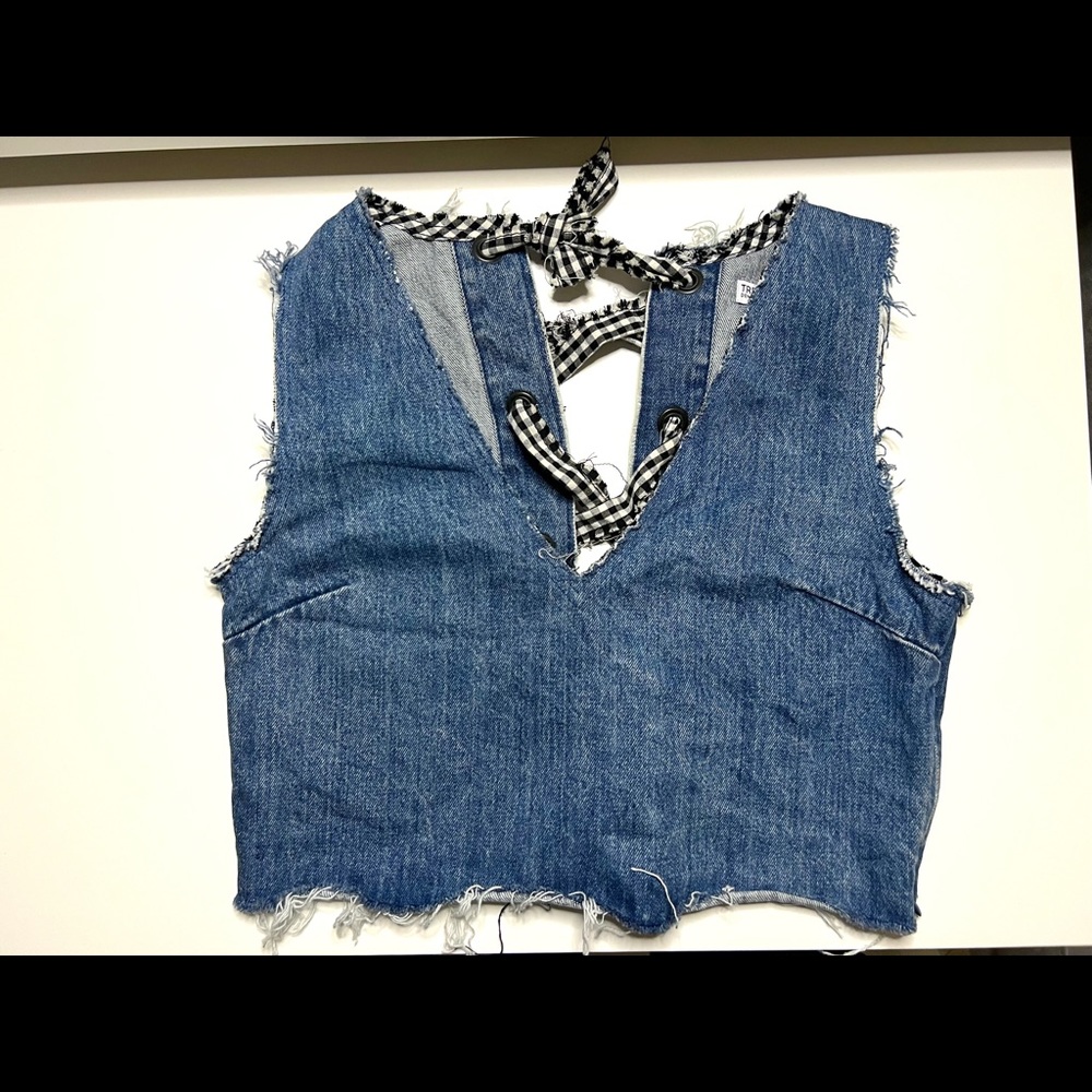 Zara denim top - Picture 3 of 7